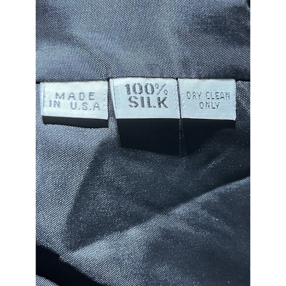 Carolina Herrera Black Silk Midi Cocktail Dress women 6 @F1 - Picture 5 of 9